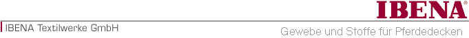 Gewebe und Stoffe f�r Pferdedecken 